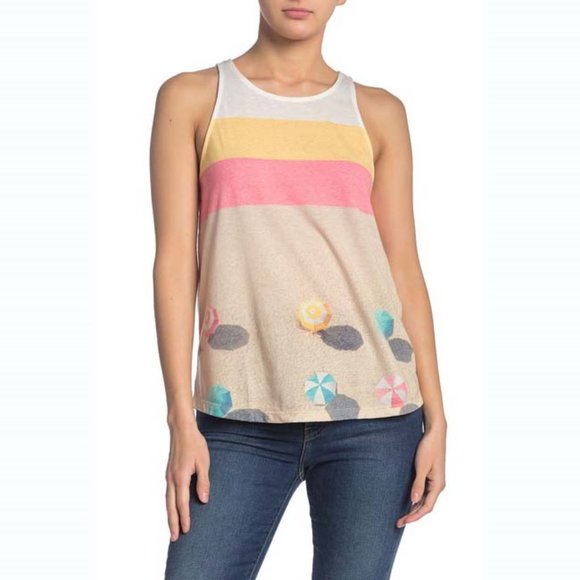 ⛱3x HP!⛱ NWT Splendid x Gray Malin Beach Tank Top - Picture 1 of 10